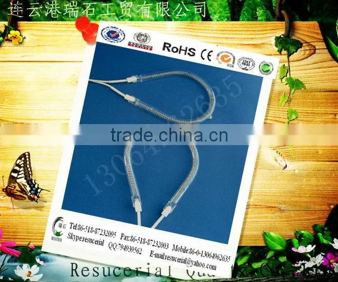 Gold fast medium wave infrared quartz heat lamp with CE Certificate
