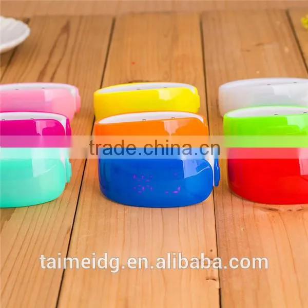 Unique design led silicon sport wrist watches