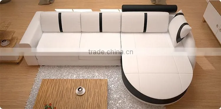 european style furniture white u sharp leather sofa