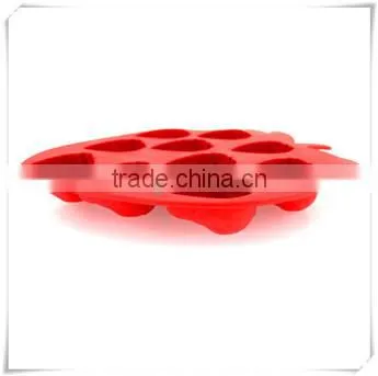 BC0001 nicole strawberry wholesale silicone ice cube tray
