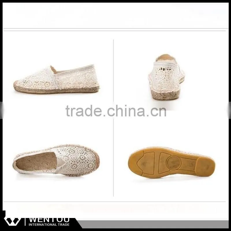 Jet set Casual Slip On Canvas Lace Espadrille