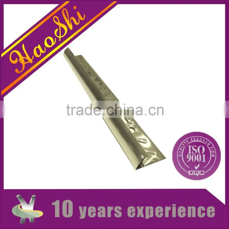 Easy installable stainless steel profile round shape ceramic tile trim