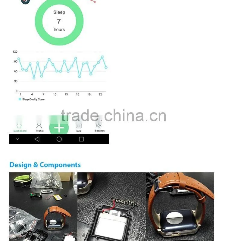 2015 fashionable portable latest wrist mobile phone smartwatch