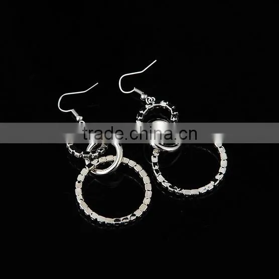 China factory hot selling tranditional designs woman accessories circle shaped charm earring