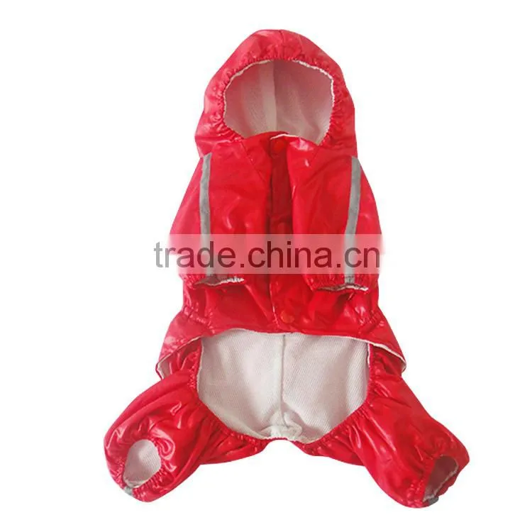 Wholesale Large Dog Clothes Red Dog Air Force Raincoat