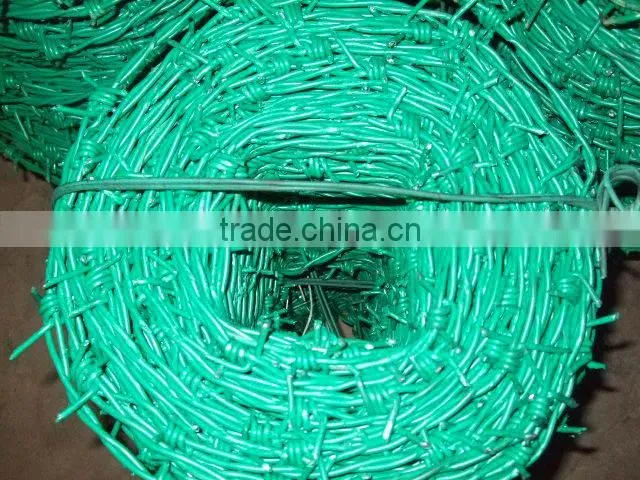 Stainless steel security electro galvanized barbed wire