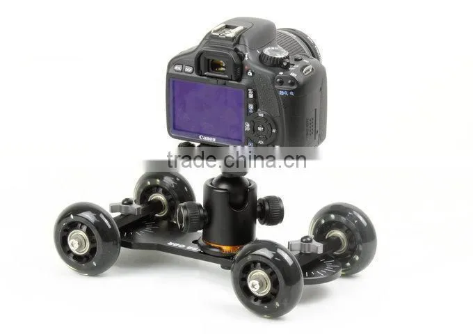 NEWER Tabletop Mobile Rolling Slider Dolly Car Skater Video Track Rail Camera