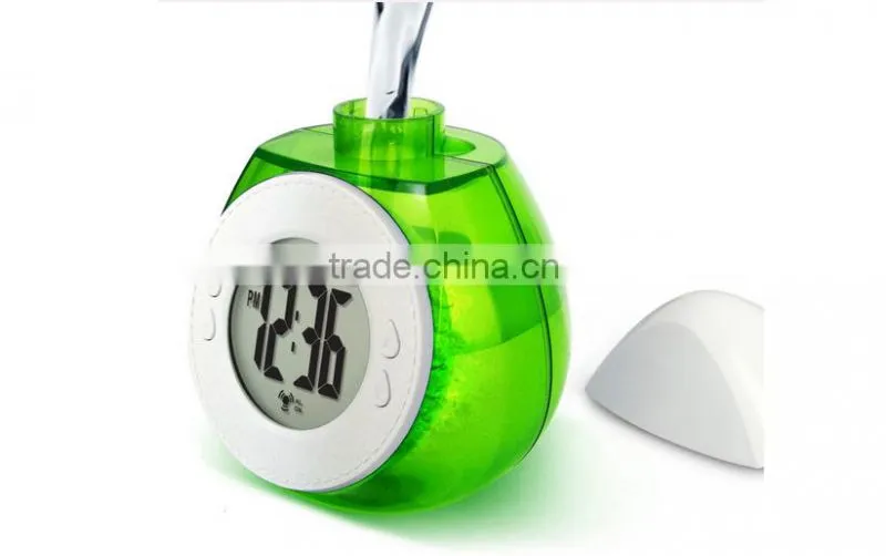 Fantastic water power clock magical & creative water power alarm new fashion alarm clock for gifts