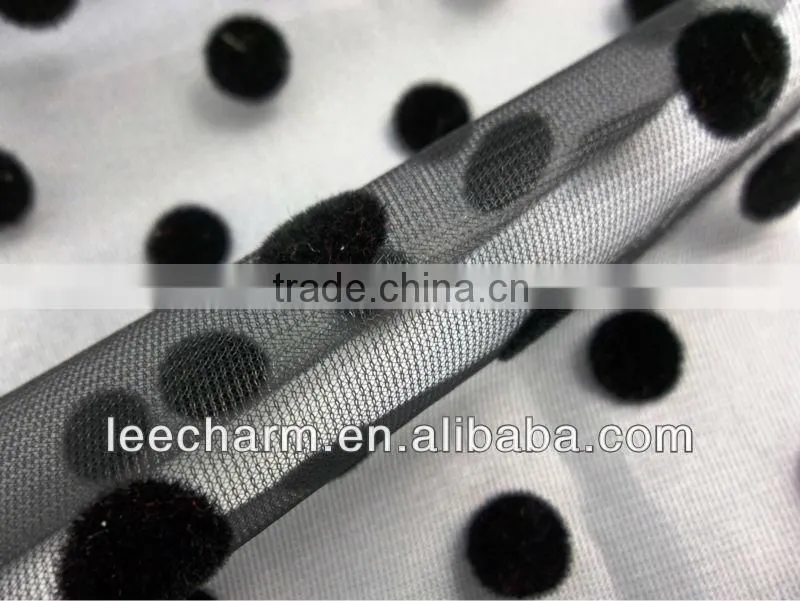 Flocking Dot Mesh Fabric