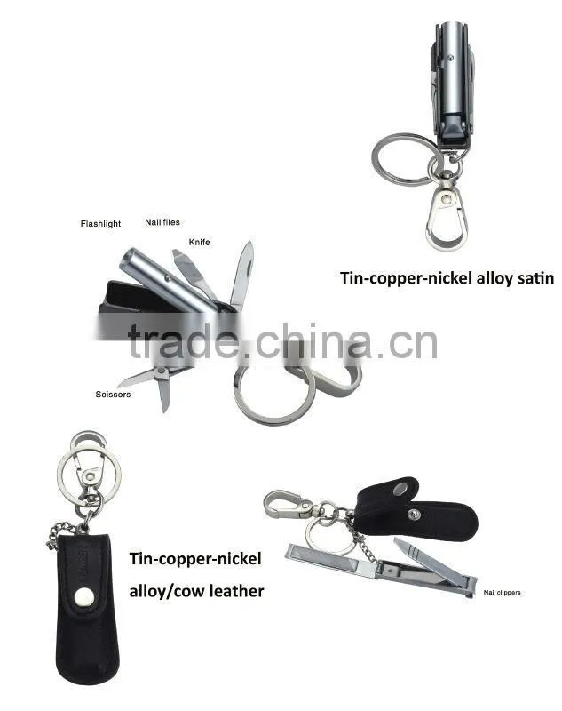 Business gift, Promotional gift items, Customized Logo Keychain, Metal Keychain with Nail Clipper, Key chains