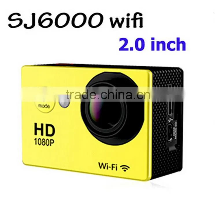 SJ6000 W9 Sport DV Cameras Wifi Action Camera Wireless Video Recorder 2.0 inch 1080P 170 Wide Angle Car DVR 30M Waterproof