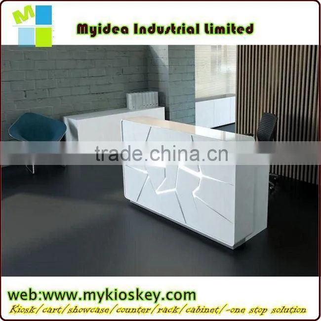 2015 Fantastic Design High Gloss Blue Cambered Surface Bar Counter bar counter plastic