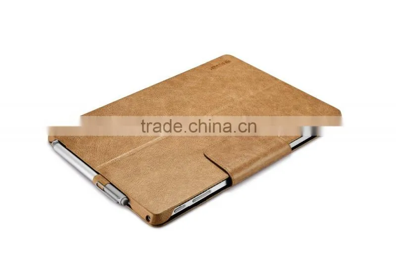 Icarer Luxury Genuine Leather Ultrathin Holder flip case for Surface Pro 4