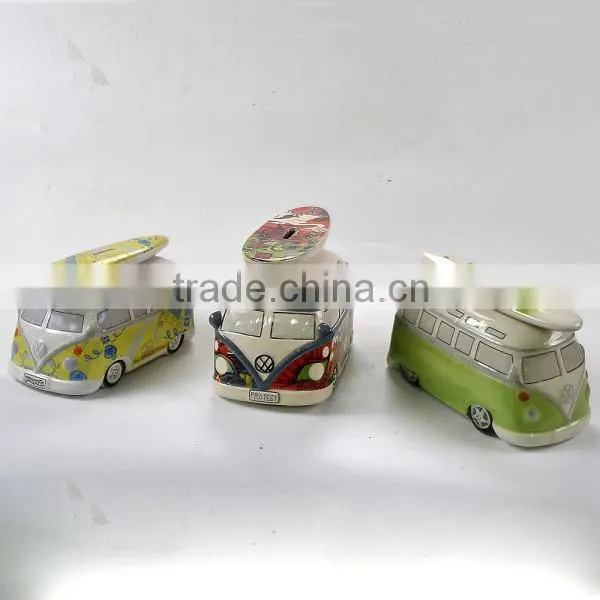 ceramic cute animal money bank for home decoration