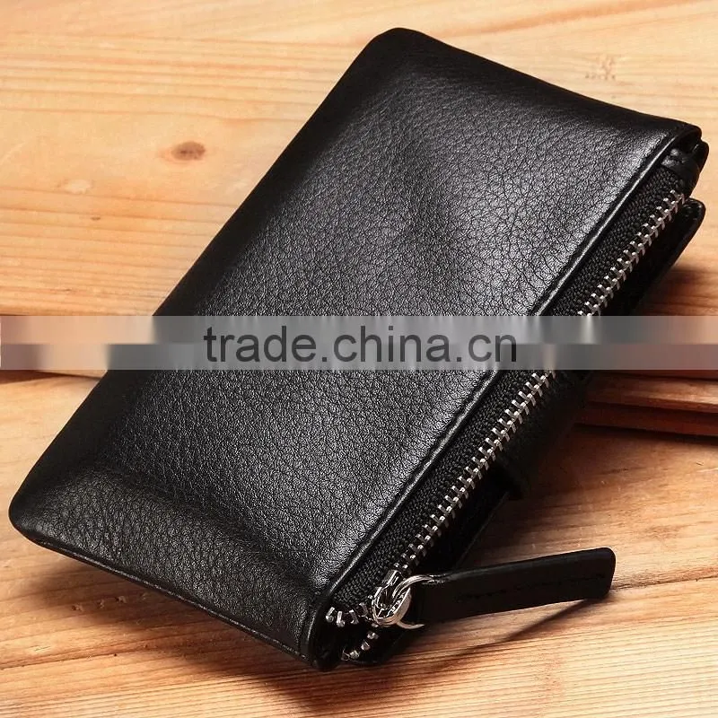Factory wholesale genuine leather key holder card wallet