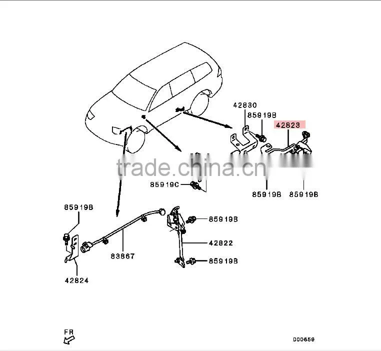 RR Susp Height Sensor For Mitsubishi Outlander XL ASX CW4W CW5W GA2W GA6W 8651A047
