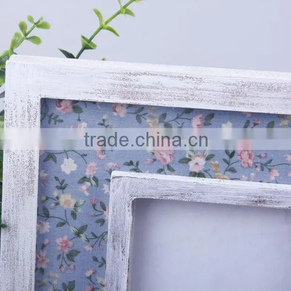 2014 Hot Sell Home Decoration MDF Photo Frame With Fabric Insert