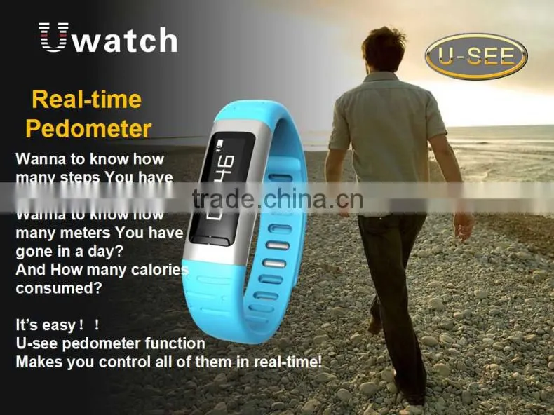 U9 MTK6260 Pedometer bluetooth bracelet with bluetooth 4.0 bracelet