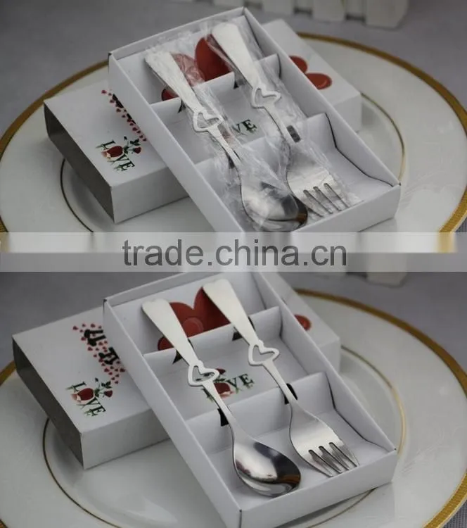 C142 new design dinner set stainless steel tableware spoon and fork