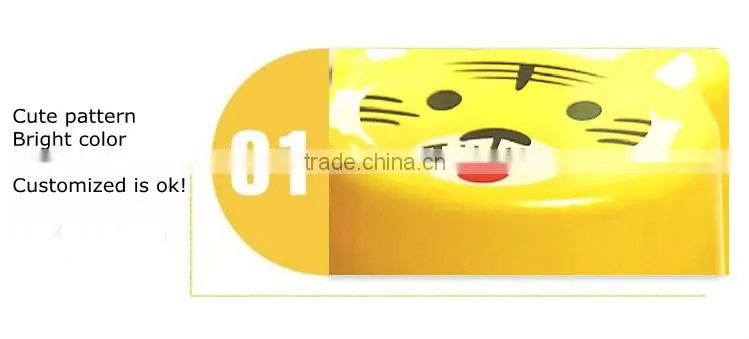 Skid-proof cute animal design cartoon stackable PP plastic stool for kids