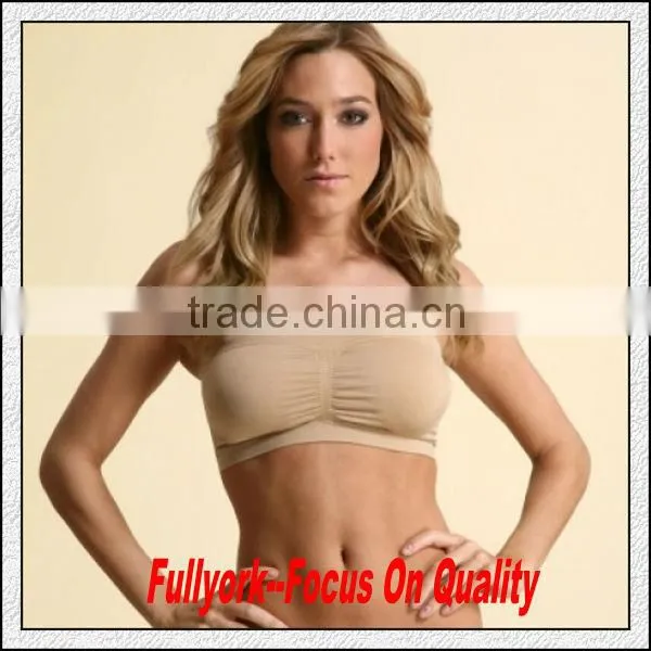 Strapless Seamless Padded Bandeau Tube Bra Sports Bra Underwear