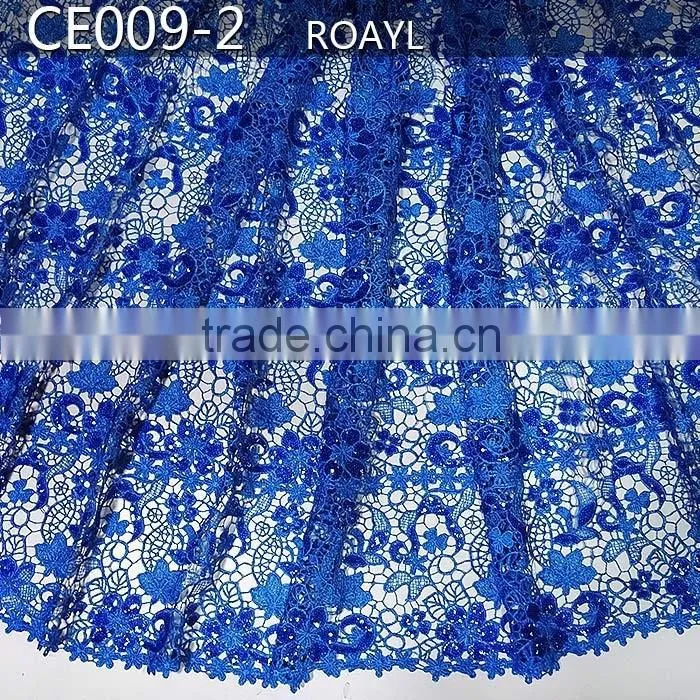 2015 CE009 african lace with chemical lace feature handcut/ guaranteed quality