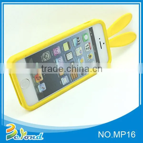 High quality ear silicone customize mobile phone cover