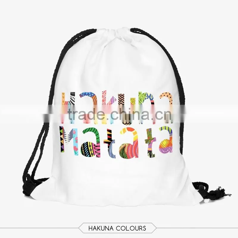 High Quality Custom 3D Print Wholesale Polyester Fabric Folding Shopping Bag