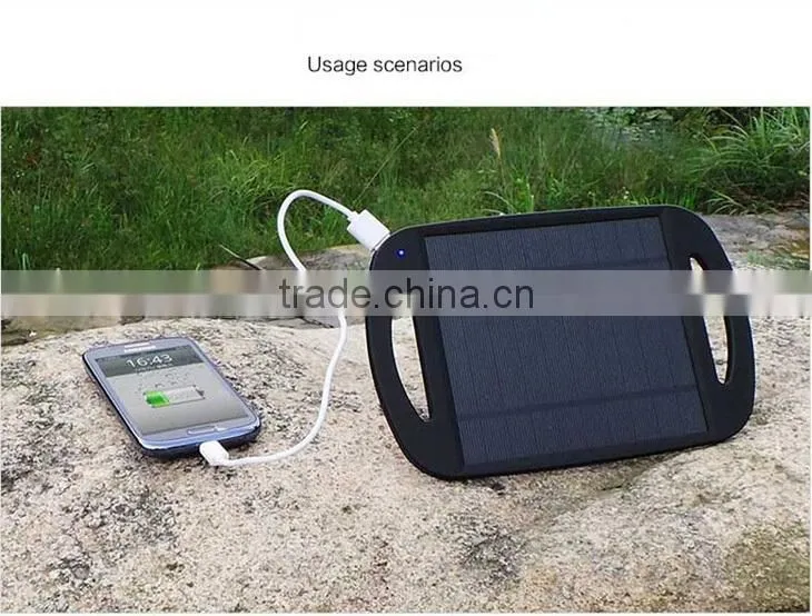 Portable universal solar charger, solar power bank, Sun power for mobile phone/iPhone/iPad