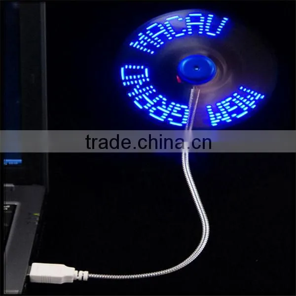 plastic printing logo usb led fan
