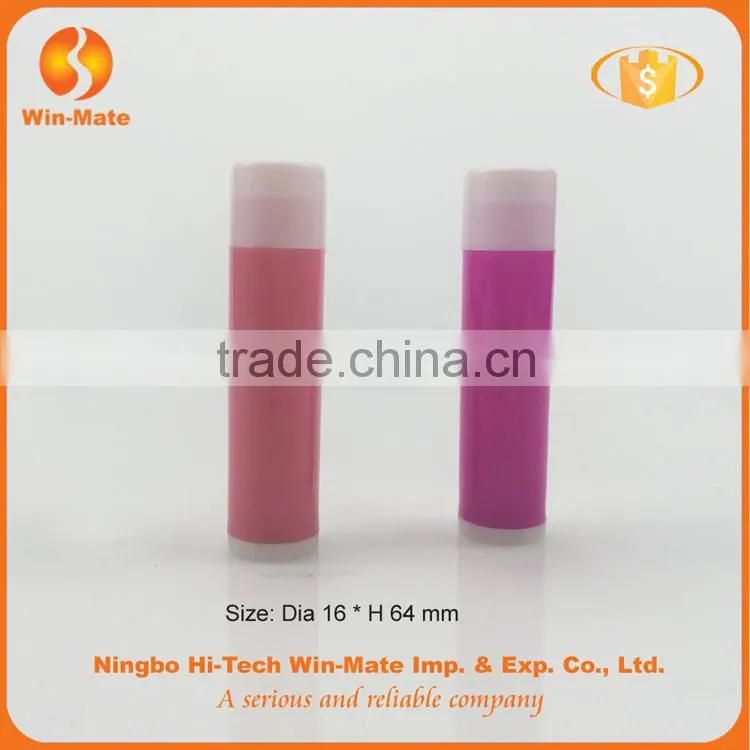 factory wholesale plastic round lip balm packaging