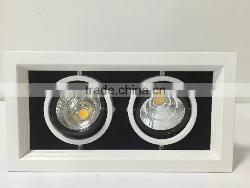 2X5W Square recessed grille light ceiling light 10w ceilling for hotel
