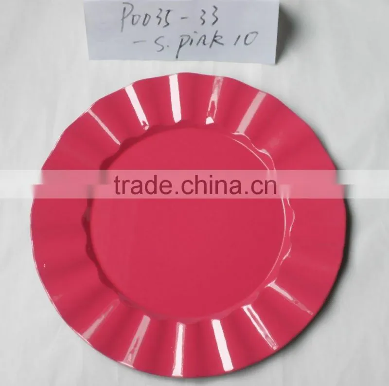 Plastic Charger plates wholesale