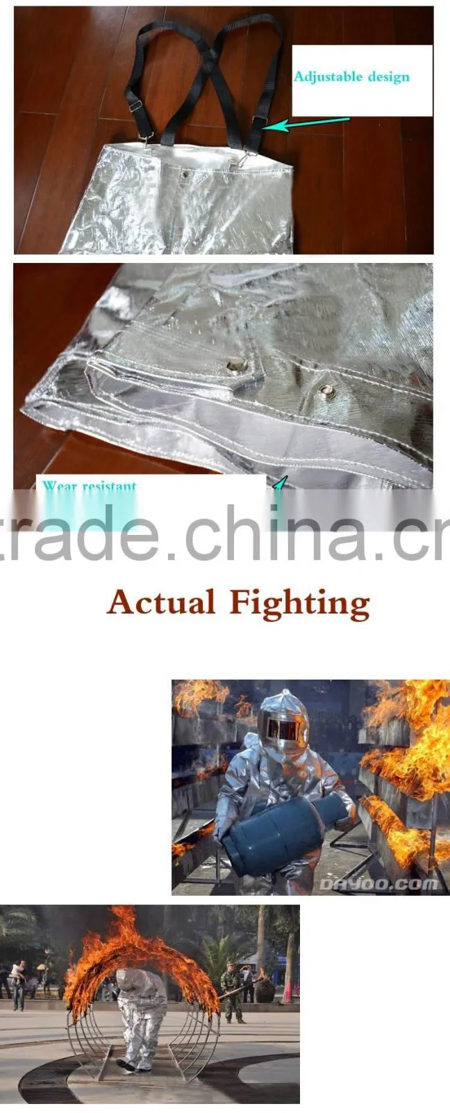 2016 Low price wholesale factory direct sale burn resistant suit