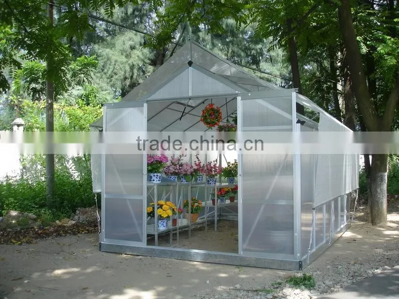 China exclusive offer lean to greenhouse with insulated toughened glass