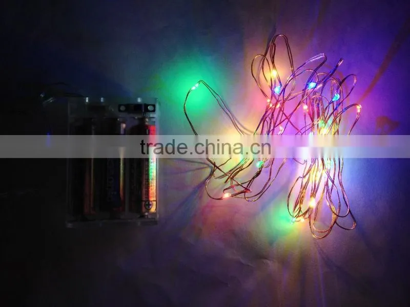 3M 30 LEDS 5V string Copper Wire LED light 3 AA Battery Powered Waterproof Christmas Lights
