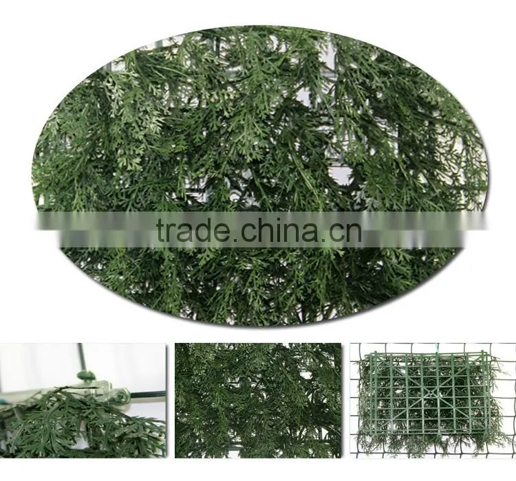 Cheap garden fake plastic fence boxwood hedge