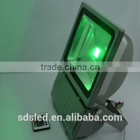 LED 100W flood light IP65 Integrated Grey RGB LED floodlight