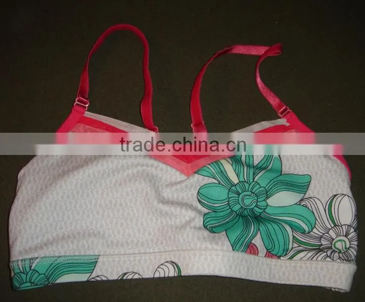 hot sex women custom made padded sports bra