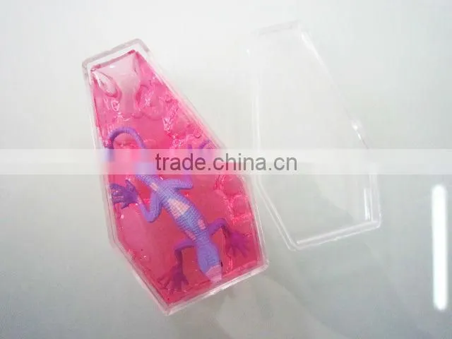 Factory supplier wholesale Crystal Coffin putty with dinosaur frog spider lizard alien 24pcs/box a variety of colors