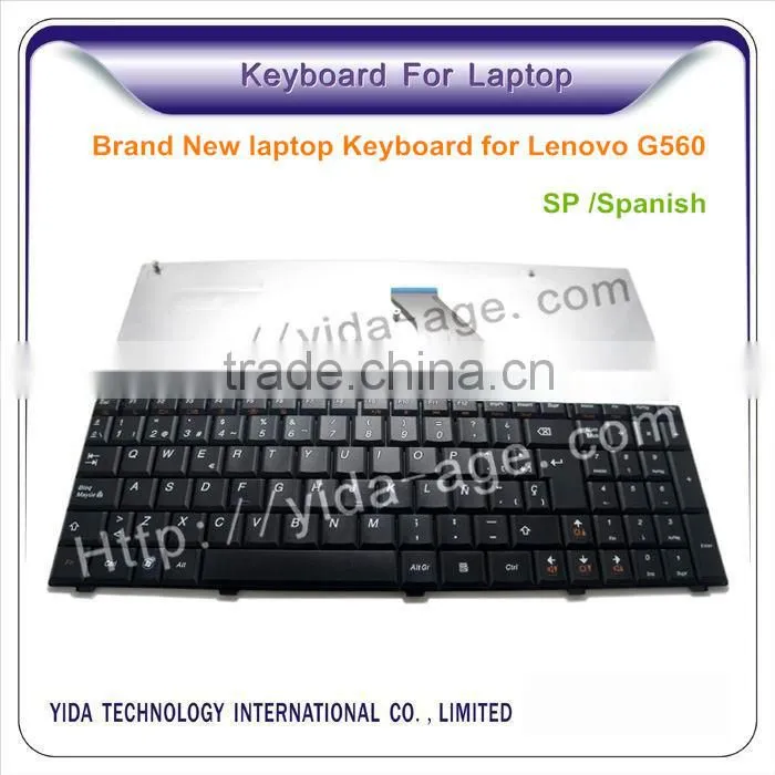 Brand New SP/ Spanish layout notebook keyboard for lenovo G560 black