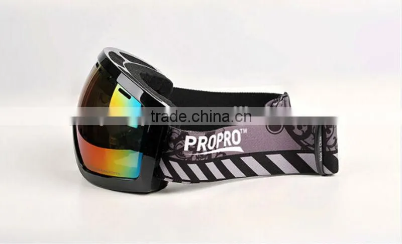 Big Spherical Wide Angle Lens Protected Goggles Snowboard Ski Snowmobile Goggles