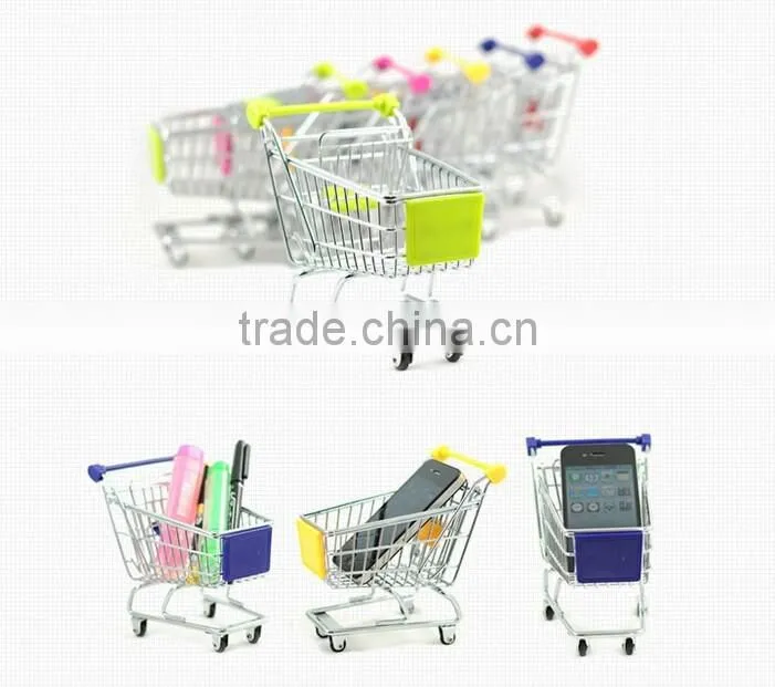 mini shopping cart trolley supermarket shopping cart model metal crafts shopping cart
