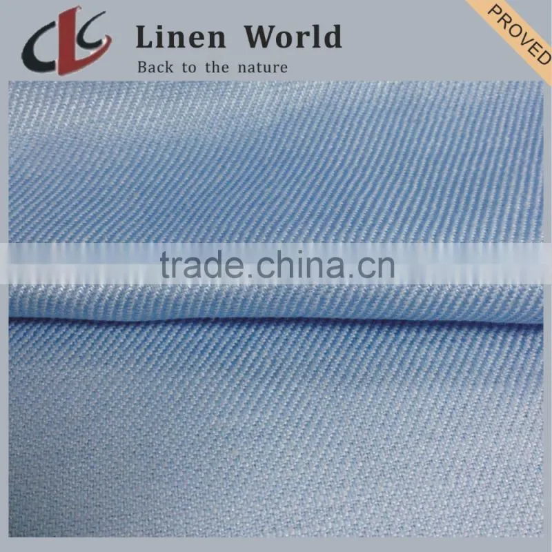 4.5S High Quality Plain Dyed Linen Viscose Blend Fabric