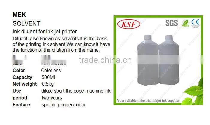 High quality 800ml imaje ink solvent ink for coding printing