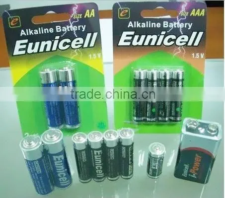 AAA Size and Zn/MnO2 Battery Type 1.5v dry cell battery AA AAA AAAA