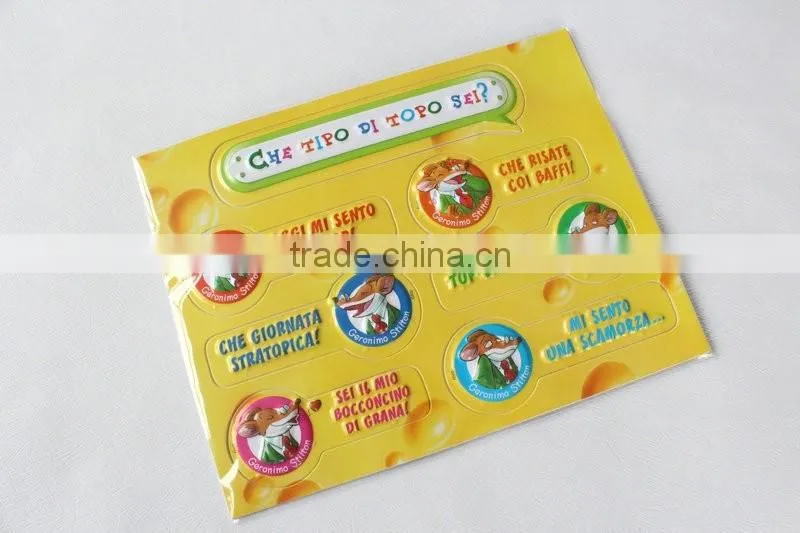 PVC sticker for kids prmotional gift ,pvc sticker paper,transparent pvc sticker