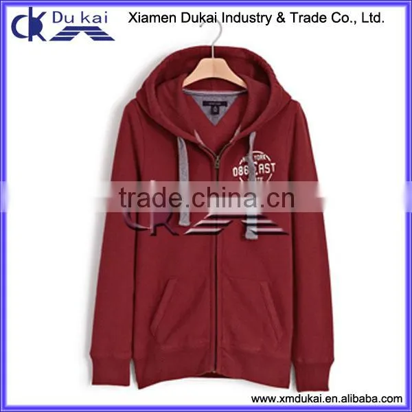 Men's CVC fleece hoodies