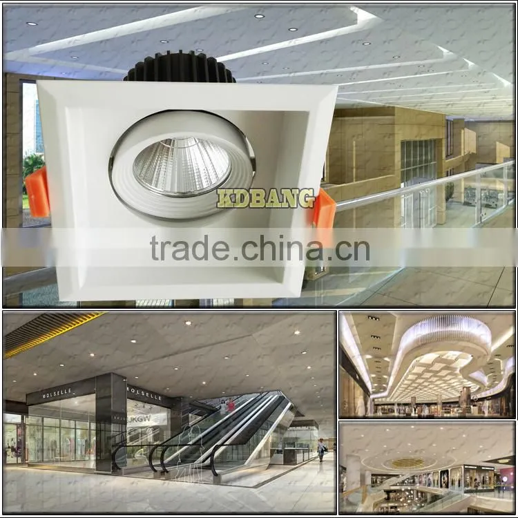Square spotlight ip44 3 inch 12w cob led downlight for 3 years warranty