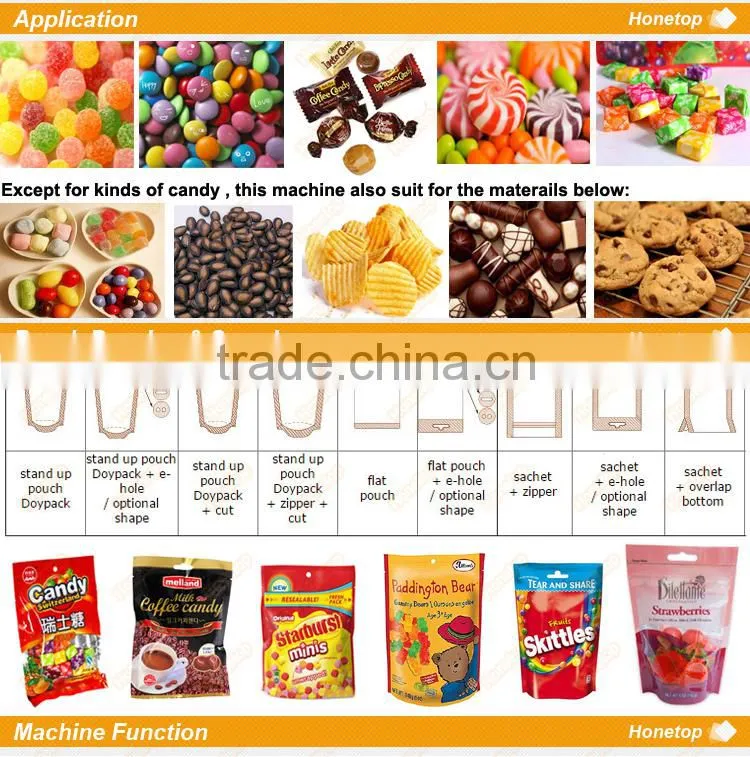 Professional cotton candy packaging machine
